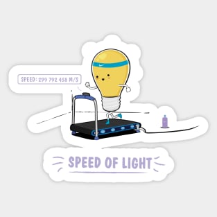 Speed of Light Sticker